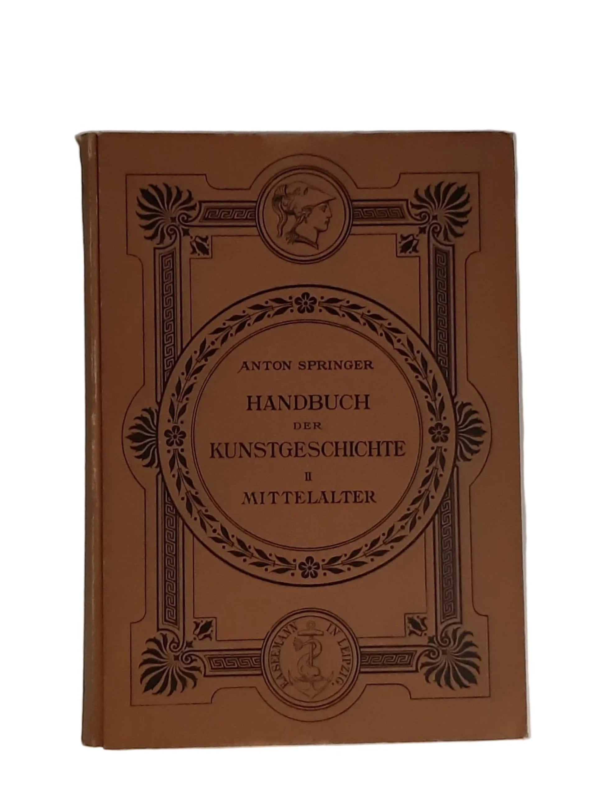 Fünfbändiges „Handbuch der Kunstgeschichte“ von Anton Springer (E.A. Seemann, 1895–1909), gebundene Ausgaben in gutem Zustand.