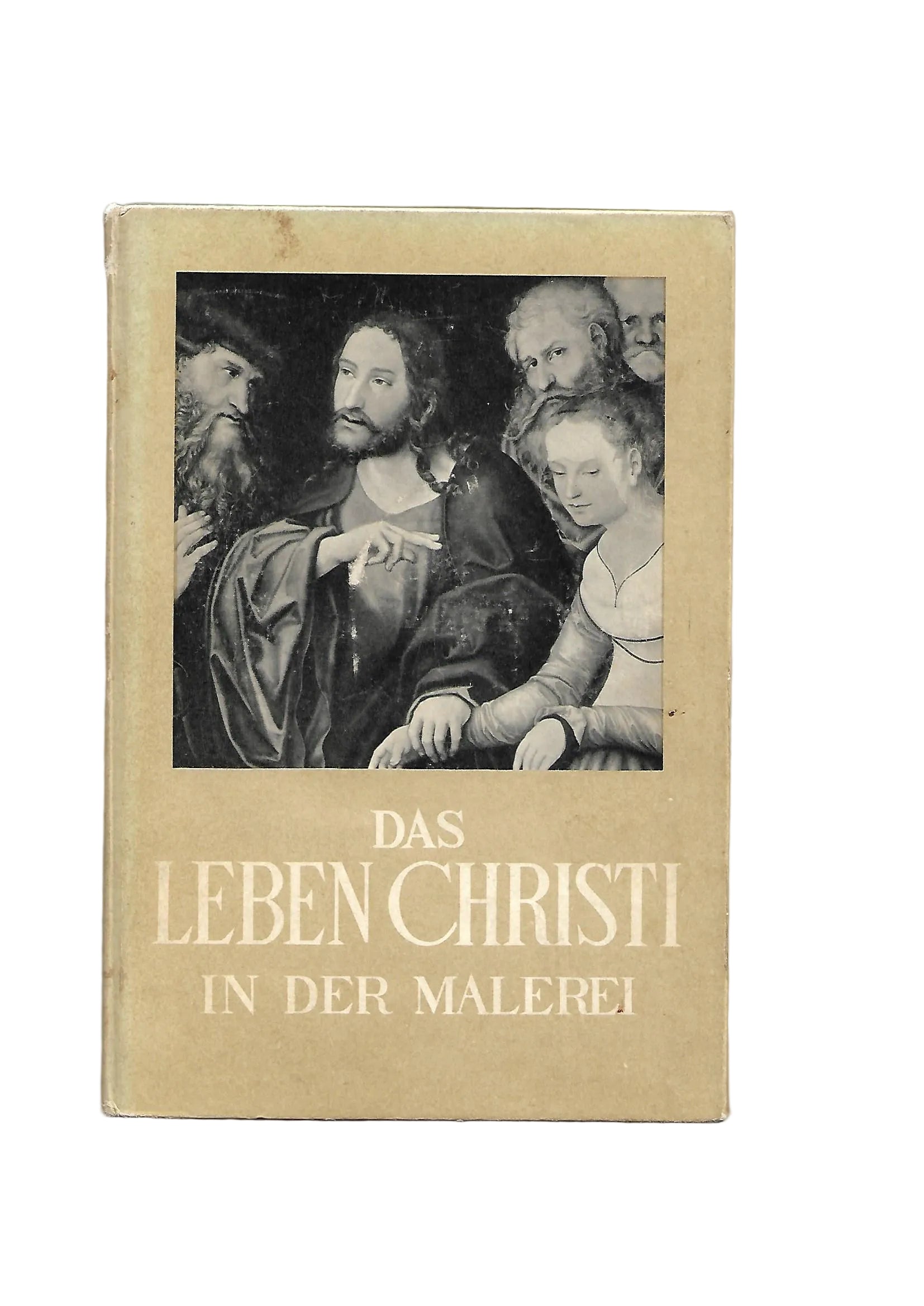 „Buchcover Daniele Rops Das Leben Christi in der Malerei Emil Vollmer Verlag 1954 Hardcover“