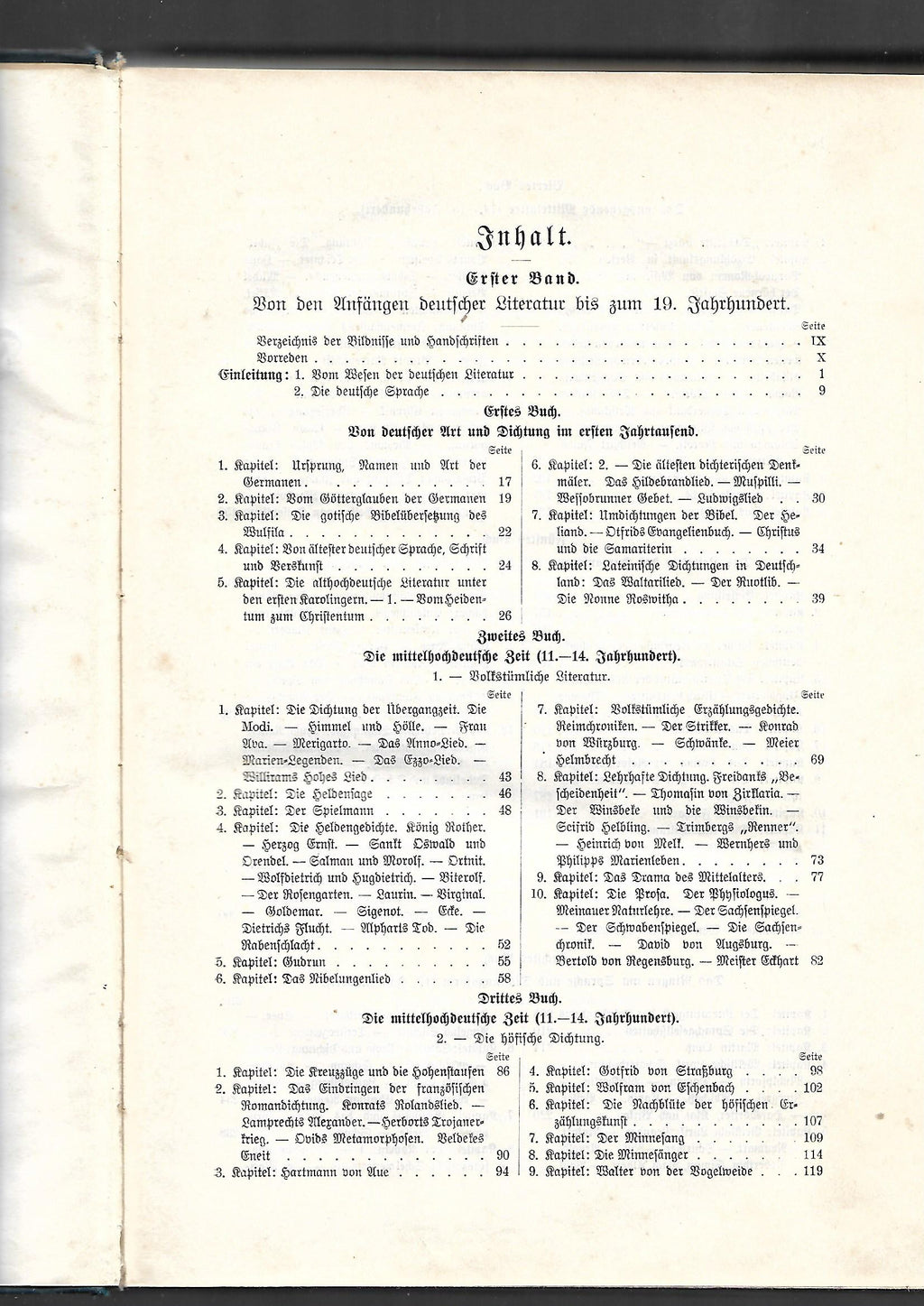 Kulturgeschichte Eduard Engel Geschichte der deutschen Literatur von den Anfängen bis in die Gegenwart  Band 1 Verlag F. Tempsky  1912
