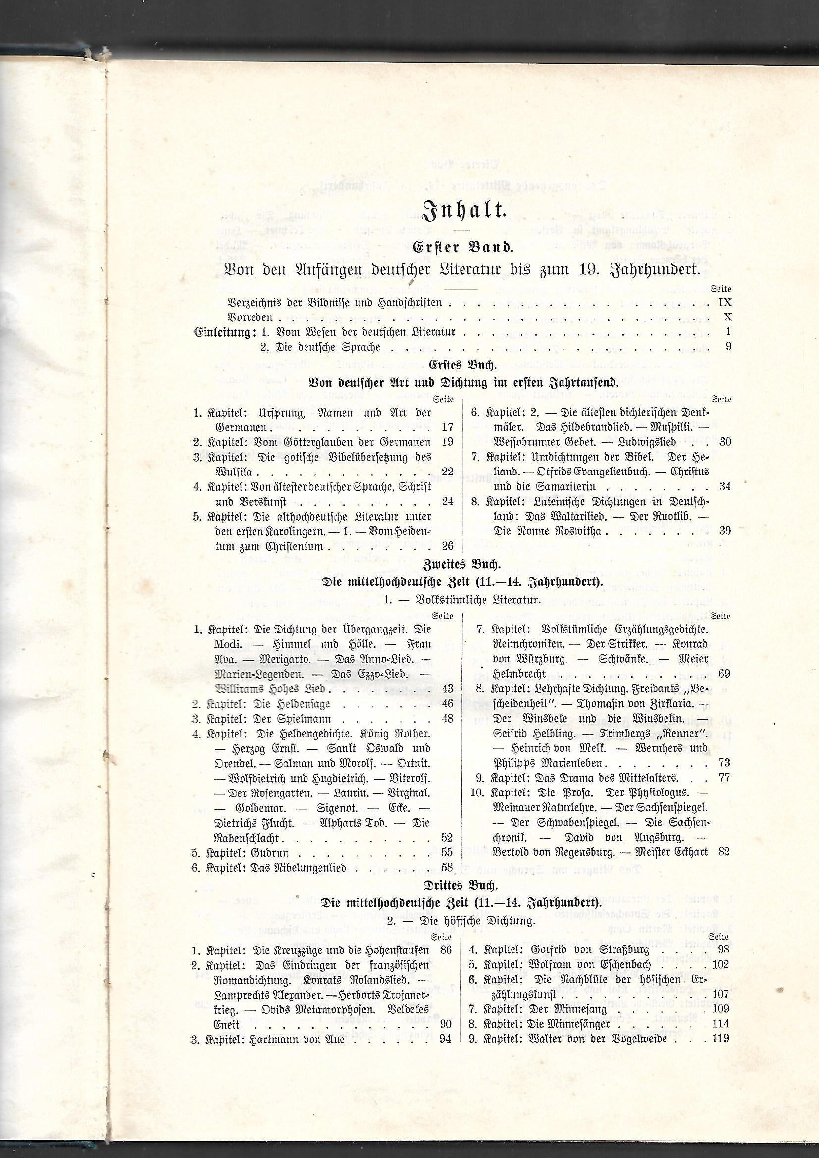 Kulturgeschichte Eduard Engel Geschichte der deutschen Literatur von den Anfängen bis in die Gegenwart  Band 1 Verlag F. Tempsky  1912