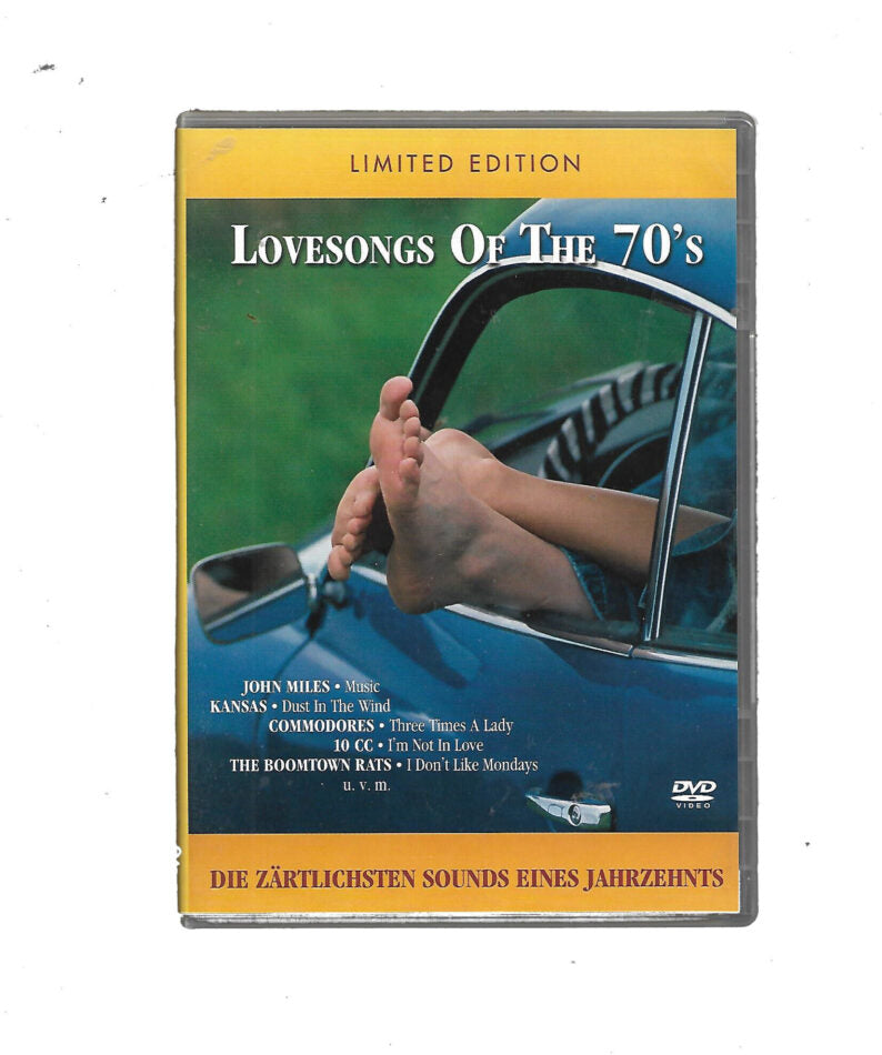 „DVD Lovesongs of the 70’s – 12 Videoclips mit John Miles, Commodores, Toto u. a., EAN 5099799060024, Sony Music, FSK 0“