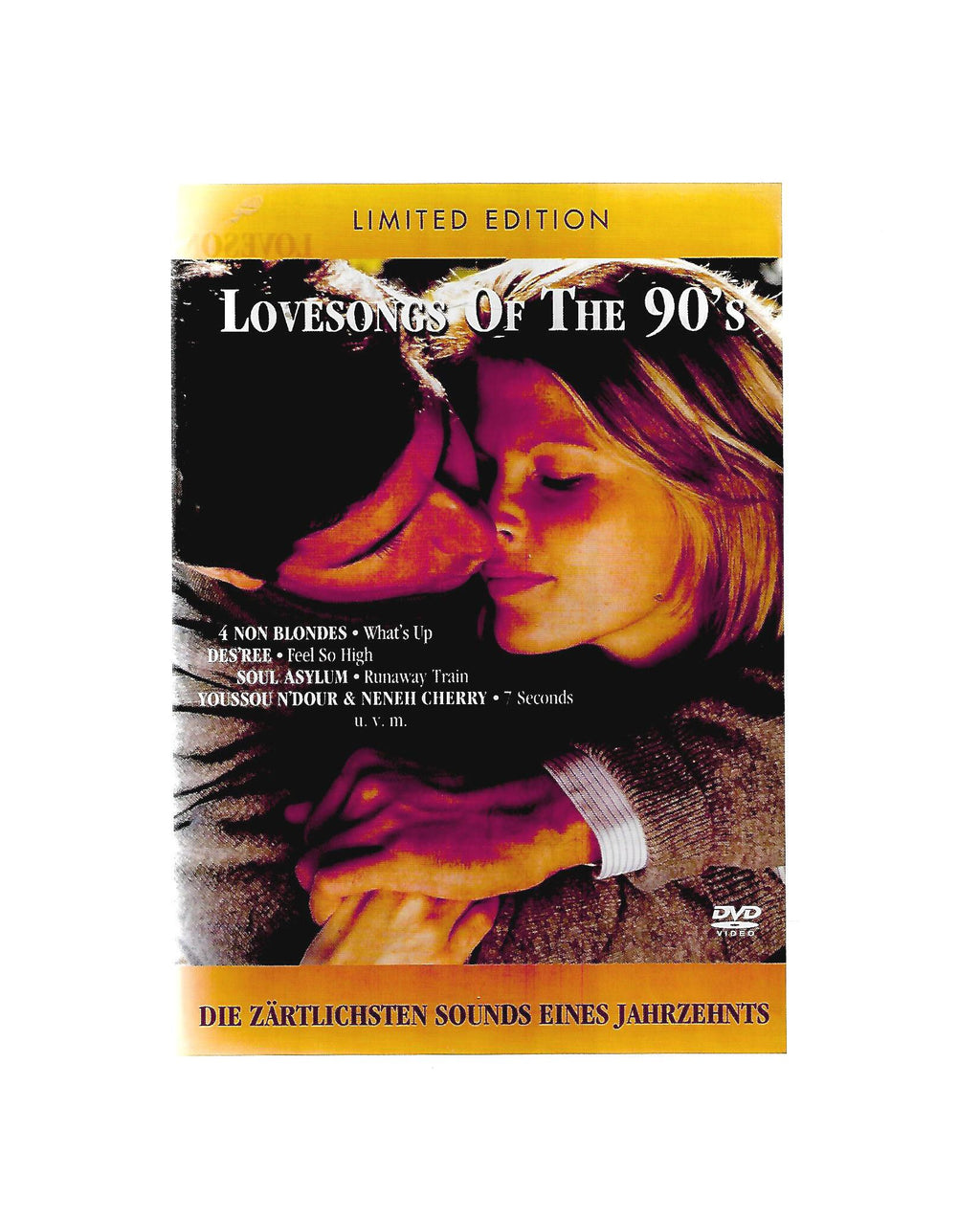 DVD Lovesongs of the 90`s - Die zärtlichsten Sounds eines Jahrzehnts, 16 Videoclips Mandy Moore -Crush- und andere
