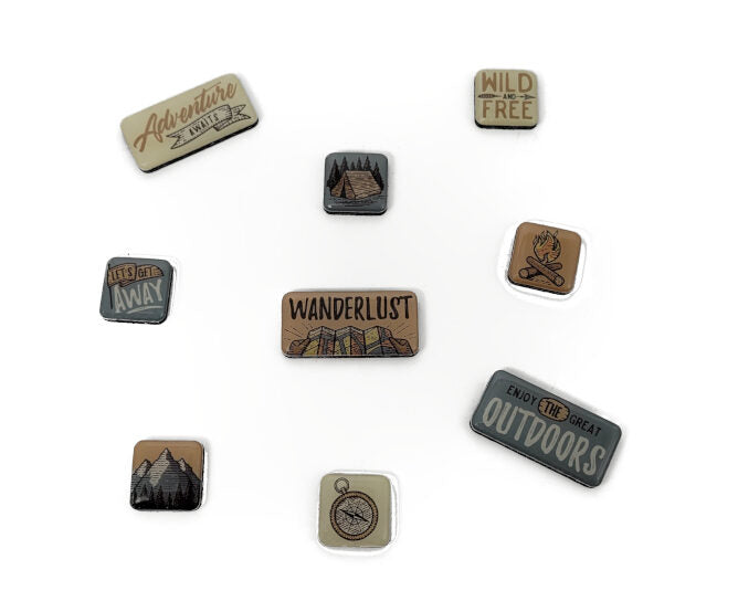 Magnet Set "Outdoor Adventure" Set 9-teilig (Nostalgic Art)
