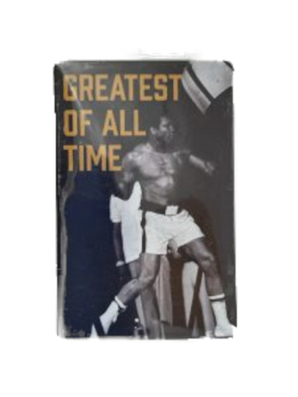 das Bild auf dem Magneten zeigt den kaempfenden Muhammad Ali die Ueberschrift lautet Greatest of all time