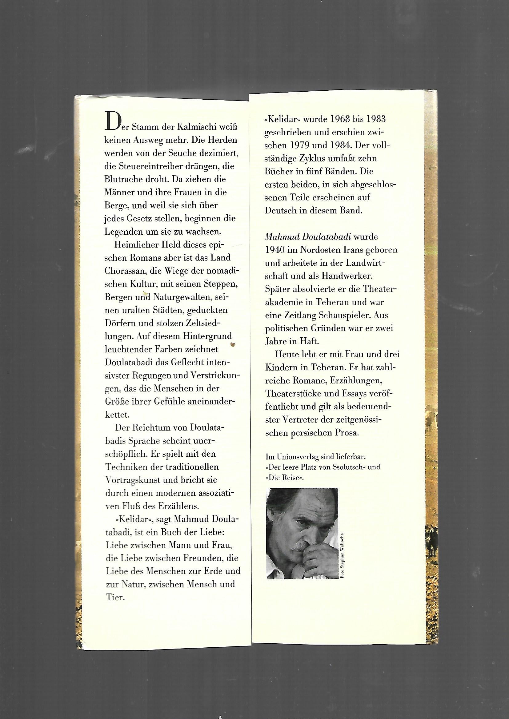 Belletristik Mahmud Doulatabadi Kelidar Unionsverlag 1997
