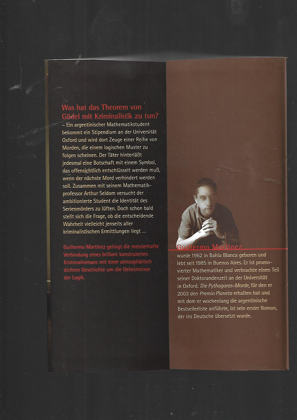 Kriminalroman Guillermo Martinez Die Pythagoras-Morde Eichborn 2005