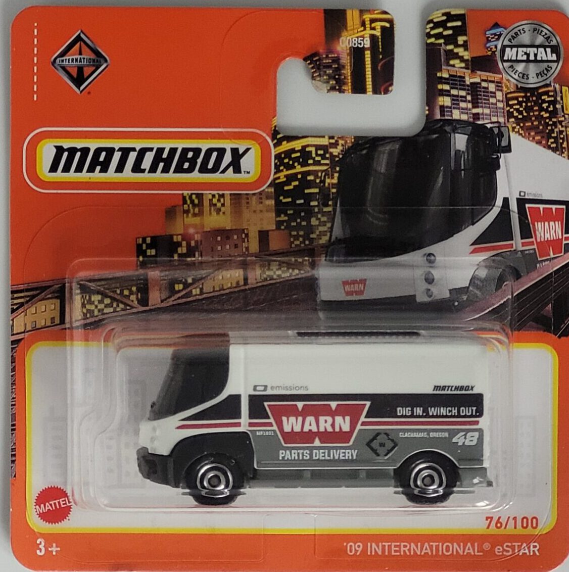 Matchbox International eSTAR 2009 Modell 76/100, Metall‑Druckguss, weiß, ca. 6,5×3×2,5–3,5 cm – neues Sammlermodell in OVP im Maßstab 1:64.