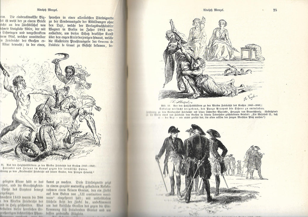 Kunst Hermann Knackfuß Künstlermonographien Menzel Liebhaberausgabe Bd. 7 Verlag von Velhagen & Klasing 1895