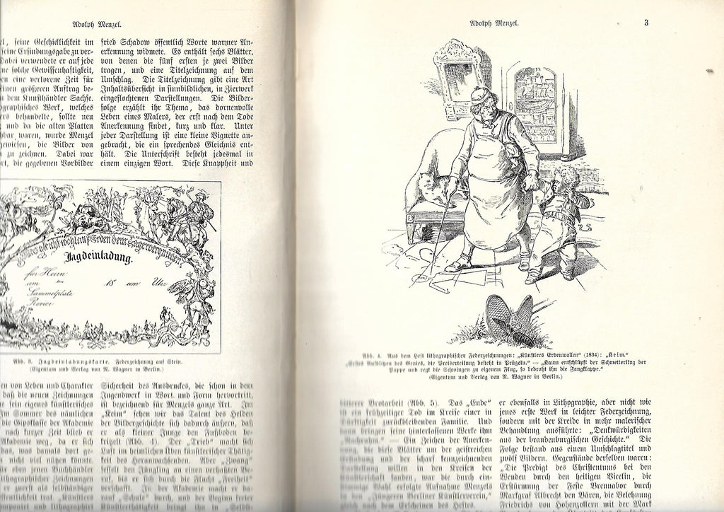 Kunst Hermann Knackfuß Künstlermonographien Menzel Liebhaberausgabe Bd. 7 Verlag von Velhagen & Klasing 1895