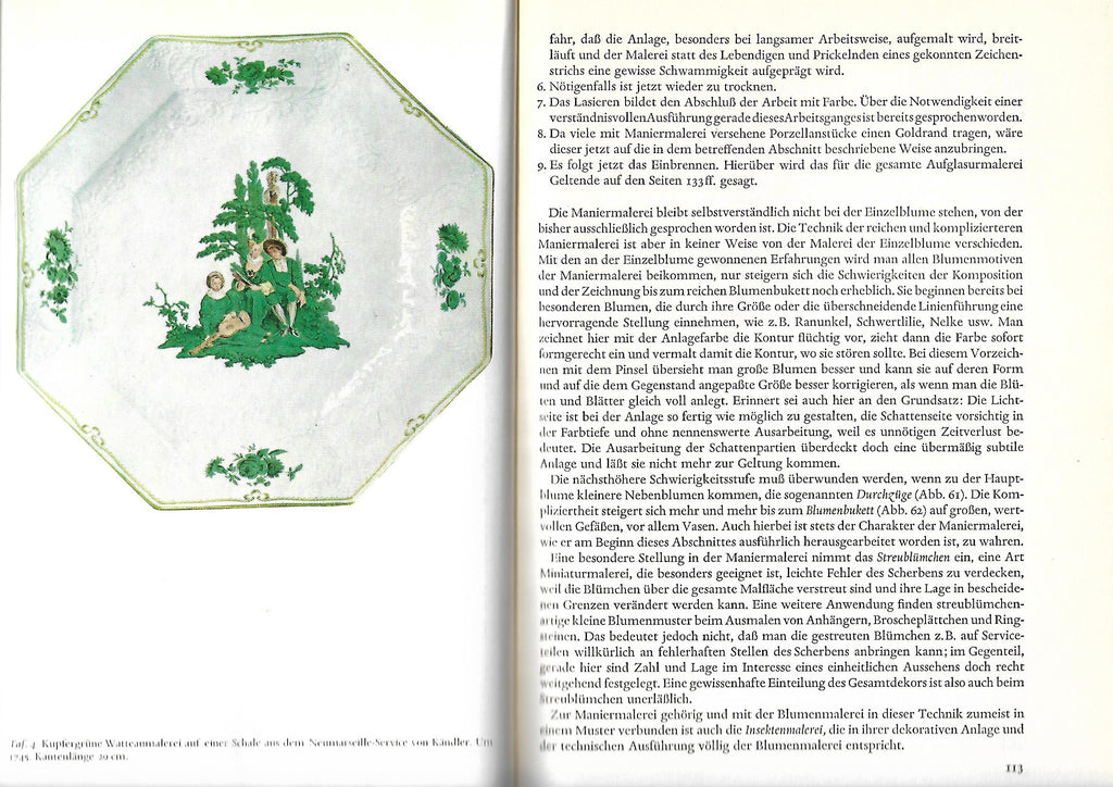 Kulturgeschichte Martin Mields/Rudolf Lauschke Praxis der Porzellan Malerei Porta Verlag 1965