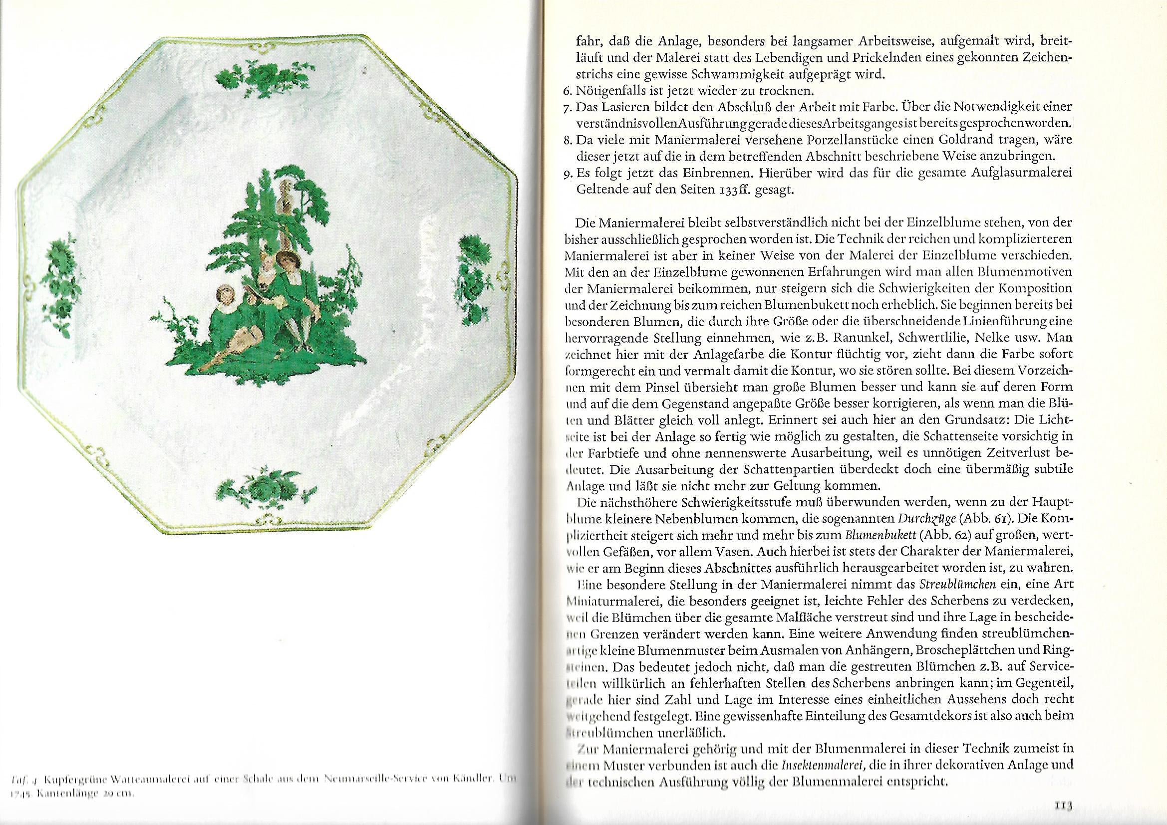 Kulturgeschichte Martin Mields/Rudolf Lauschke Praxis der Porzellan Malerei Porta Verlag 1965