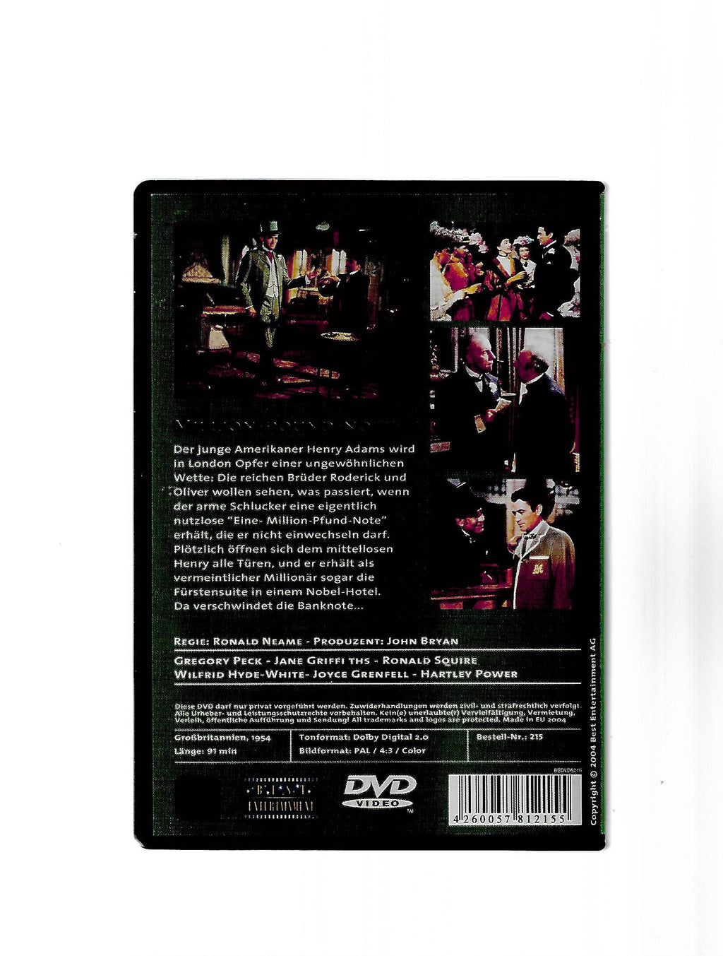 DVD Million-Pound-Note mit Gregory Peck