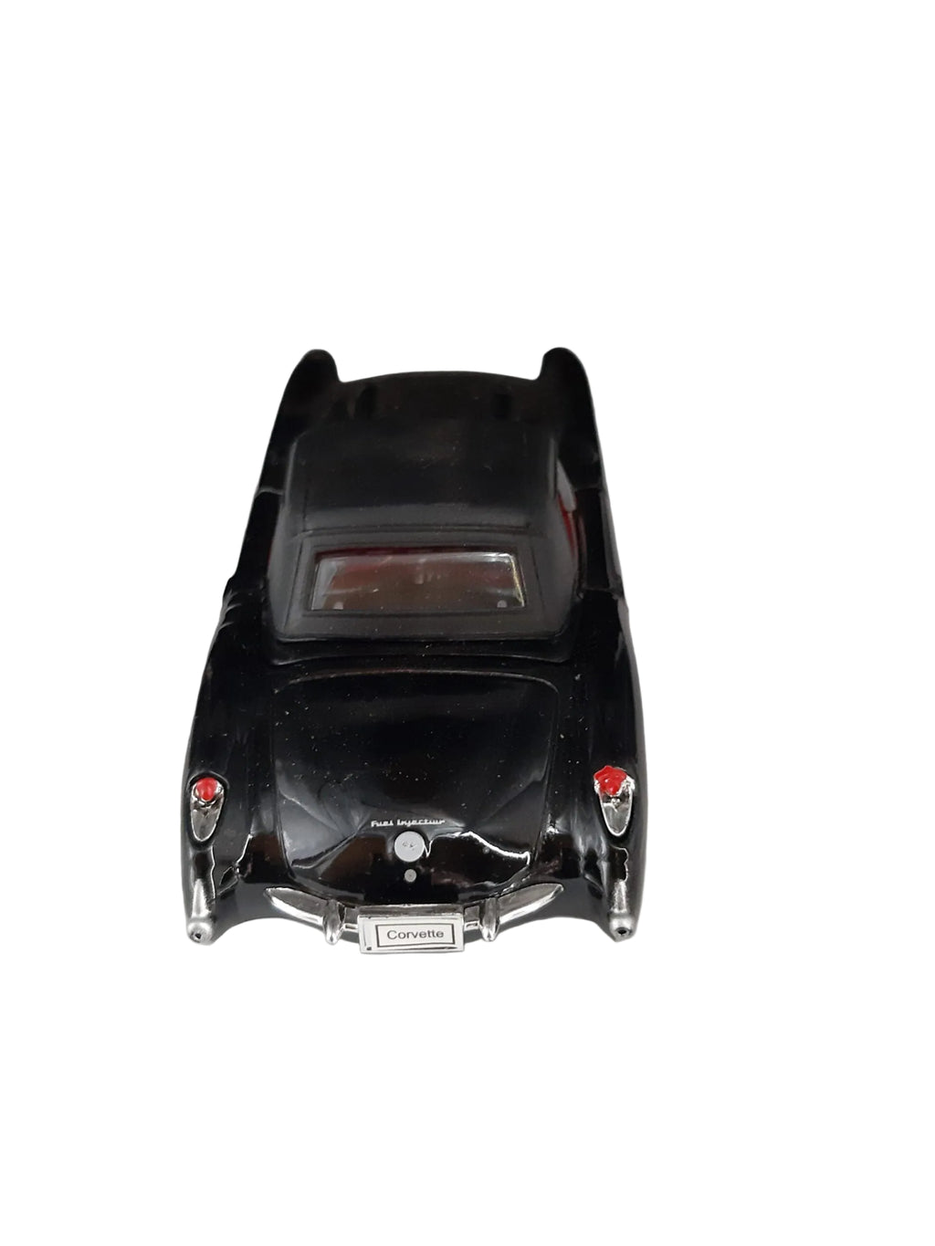 Modellauto Chevrolet 1957 - Corvette Cabrio schwarz geschlossen (aus Metall mit Friktionsmotor) 1:36
