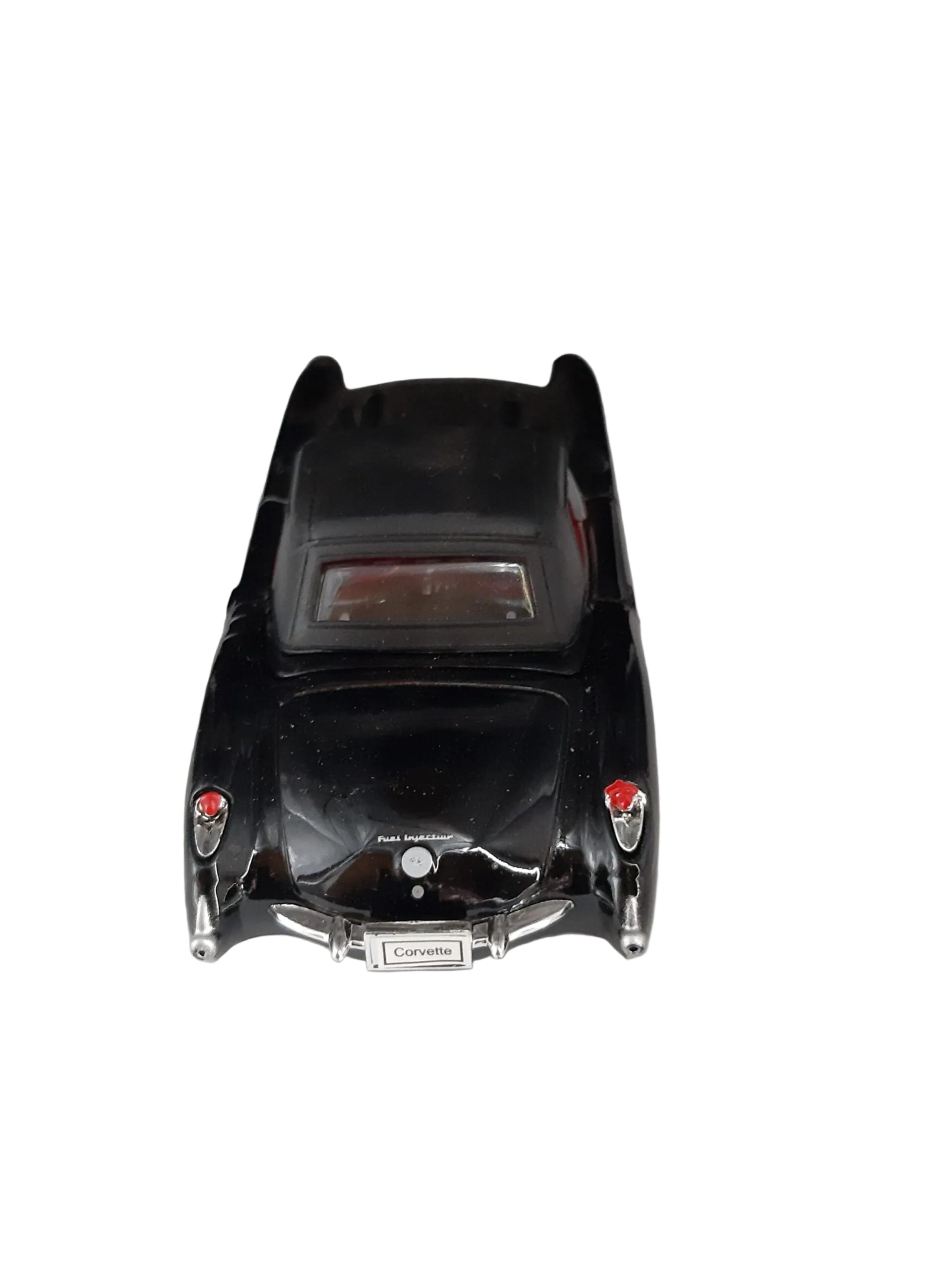 Modellauto Chevrolet 1957 - Corvette Cabrio schwarz geschlossen (aus Metall mit Friktionsmotor) 1:36