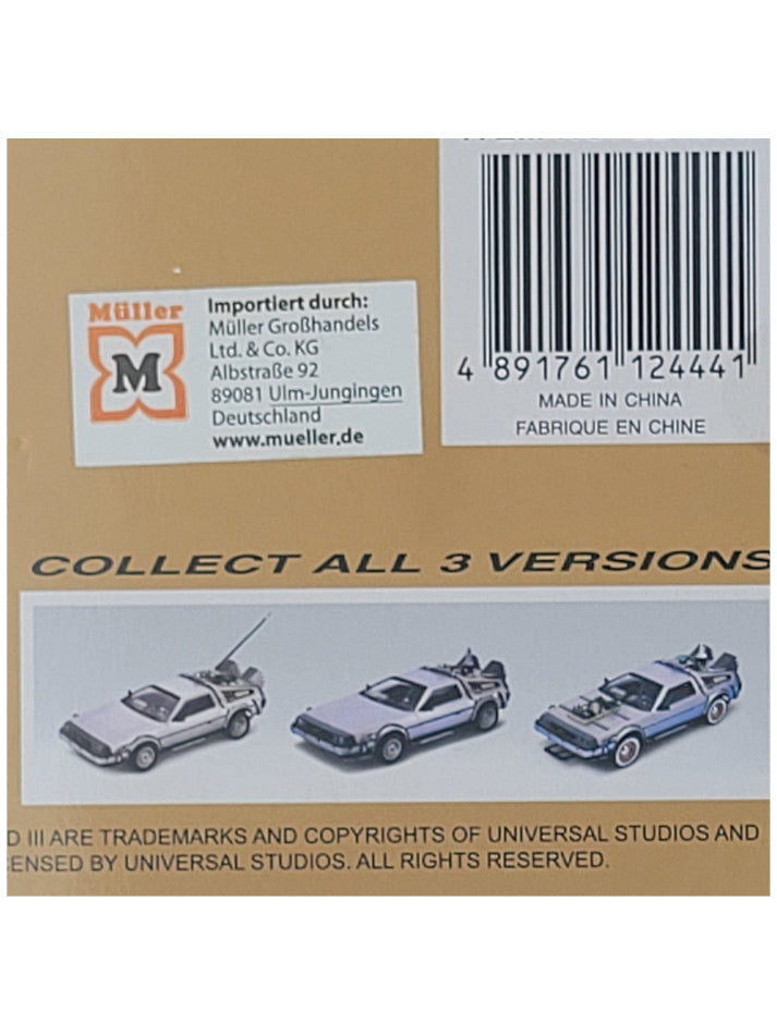 Modellauto De Lorean Back to the Future Teil 3 / Zurück in die Zukunft - Welly 1:24
