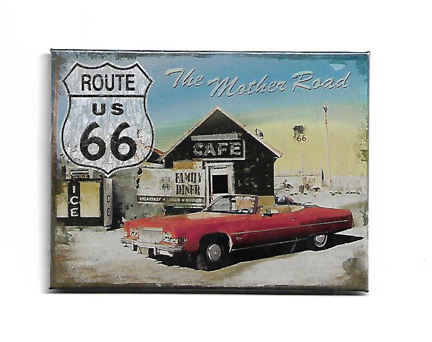 Magnet "Route US 66 - The mother road" (Nostalgic Art)