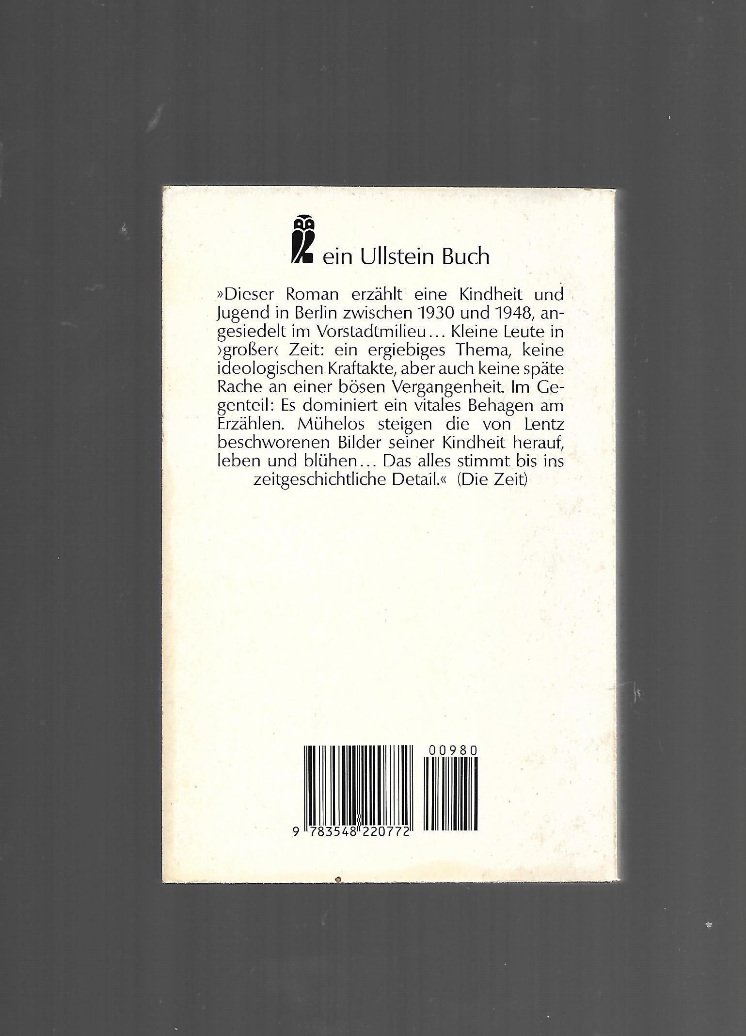 Berlin Georg Lentz Muckefuck Roman Verlag Ullstein Taschenbuch 1989