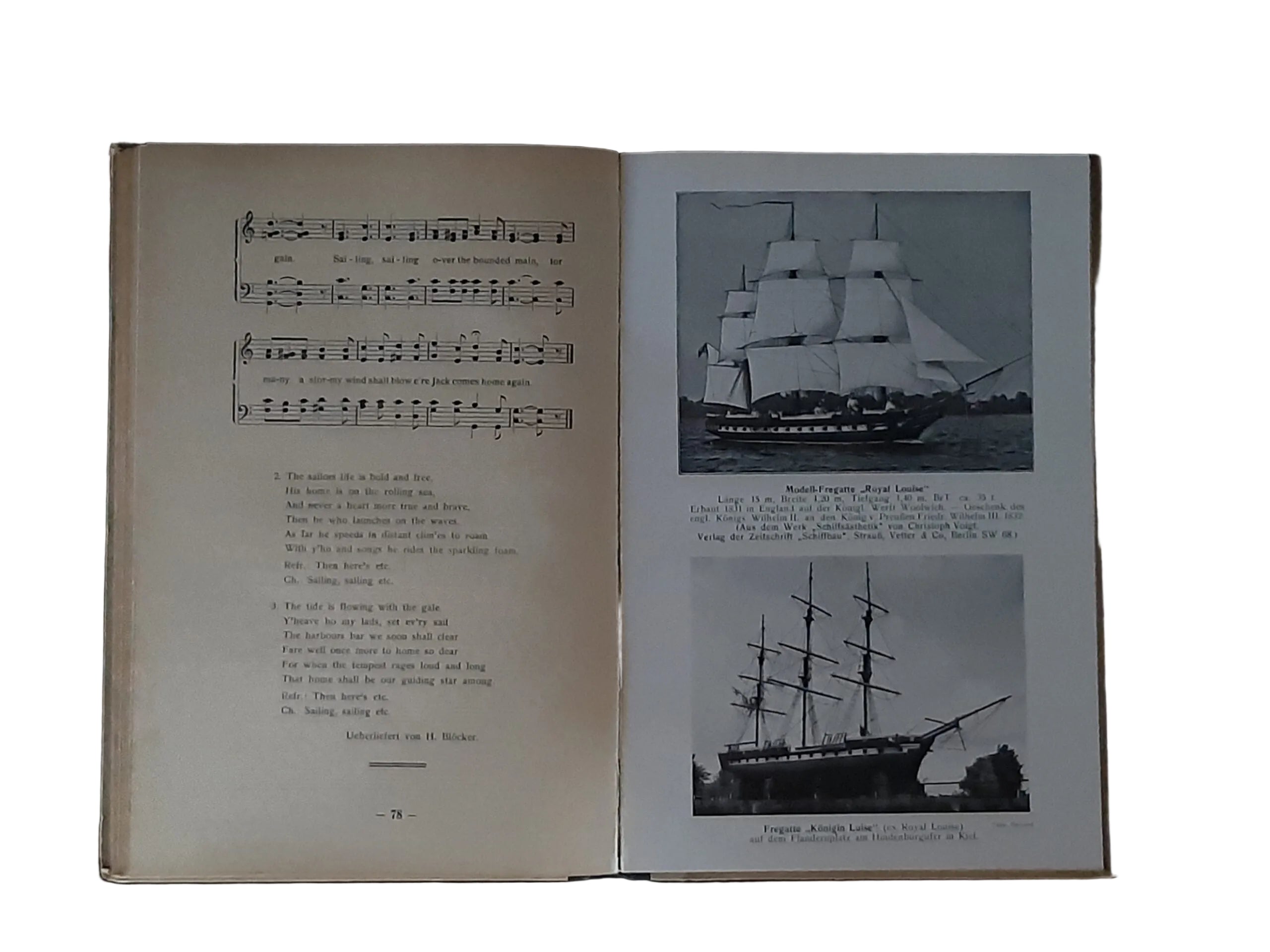 Musik Knurrhahn Seemannslieder und Shanties - Sammlung deutscher und englischer Lieder 1. Band Ehlers Verlag 1936