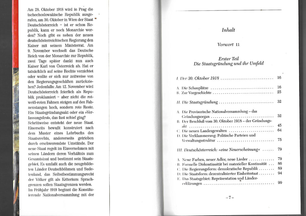 Zeitgeschichte Wilhelm Brauneder Deutsch - Österreich 1918 Die Republik entsteht Amalthea 2000
