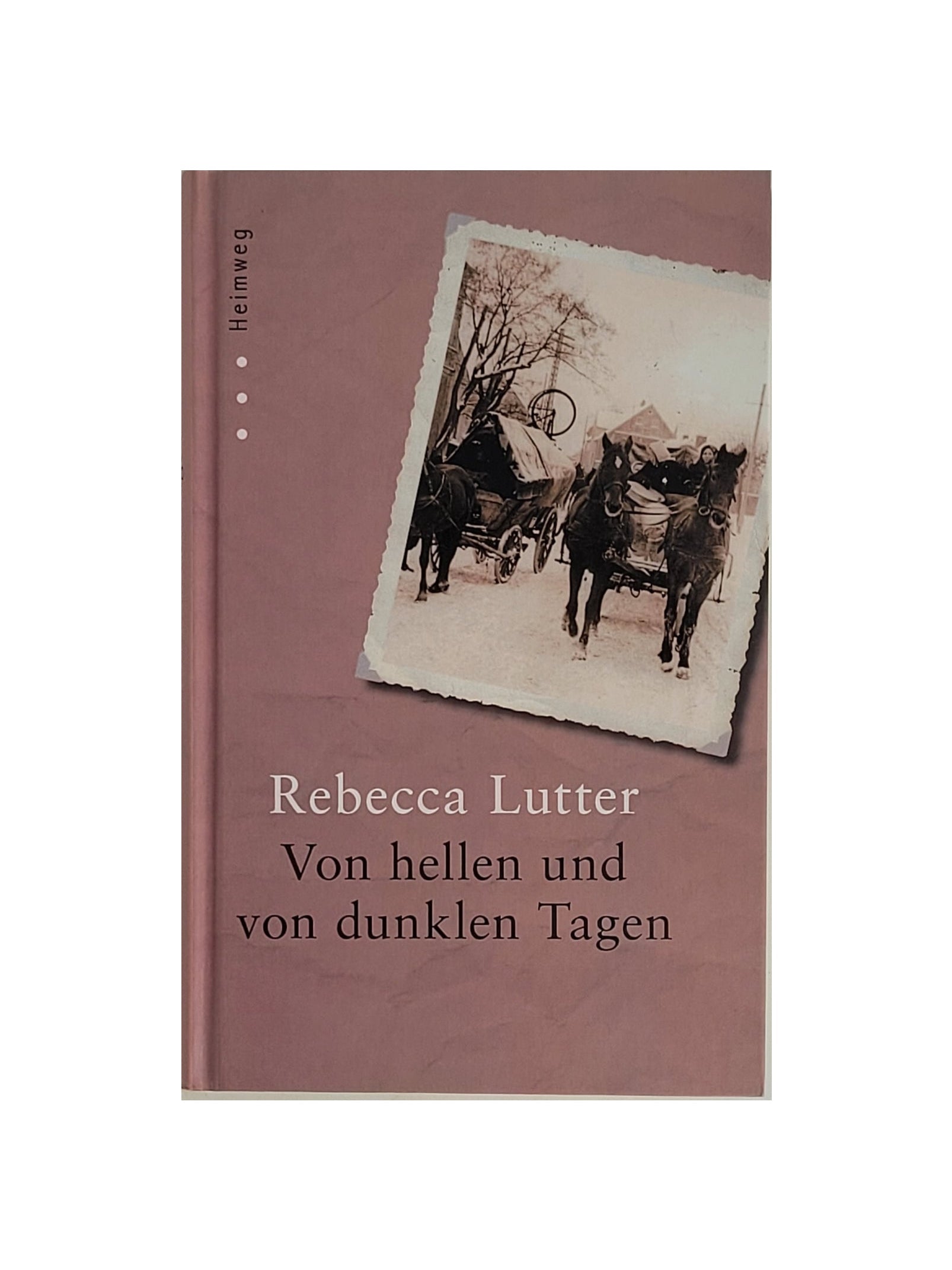 Gebundenes Buch „Von hellen und dunklen Tagen“ von Rebecca Lutter, RM Medien 2011 – Band der Heimweg‑Reihe, gut erhaltenes Exemplar.