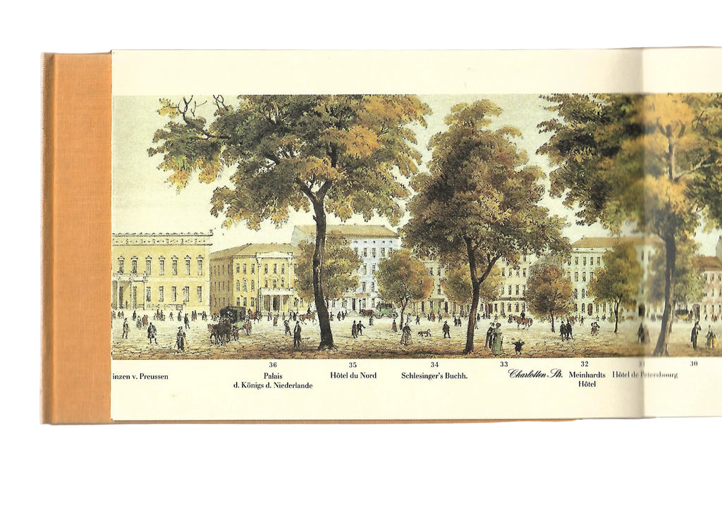 Berlin Winfried Löschburg Panorama der Straße Unter den Linden Verlag Koehler & Amelang, Leipzig, 1987 mit ca. 3 m langen Panoramabild