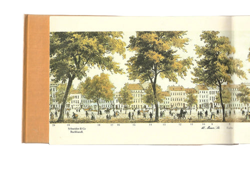 Berlin Winfried Löschburg Panorama der Straße Unter den Linden Verlag Koehler & Amelang, Leipzig, 1987 mit ca. 3 m langen Panoramabild
