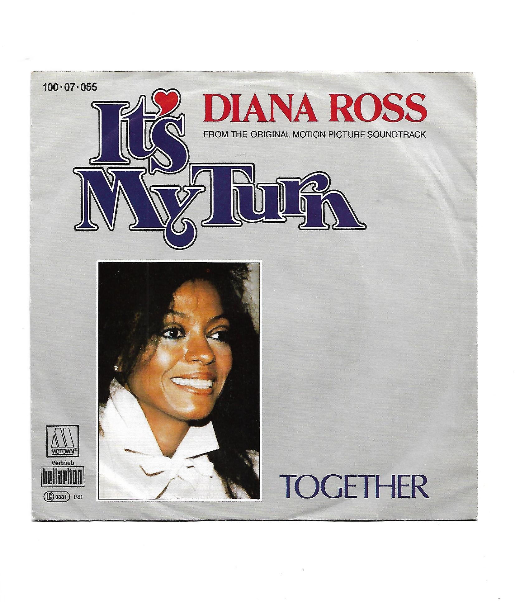 Flohmarkt Vinyl Single Diana Ross It's my turn Motown 1981