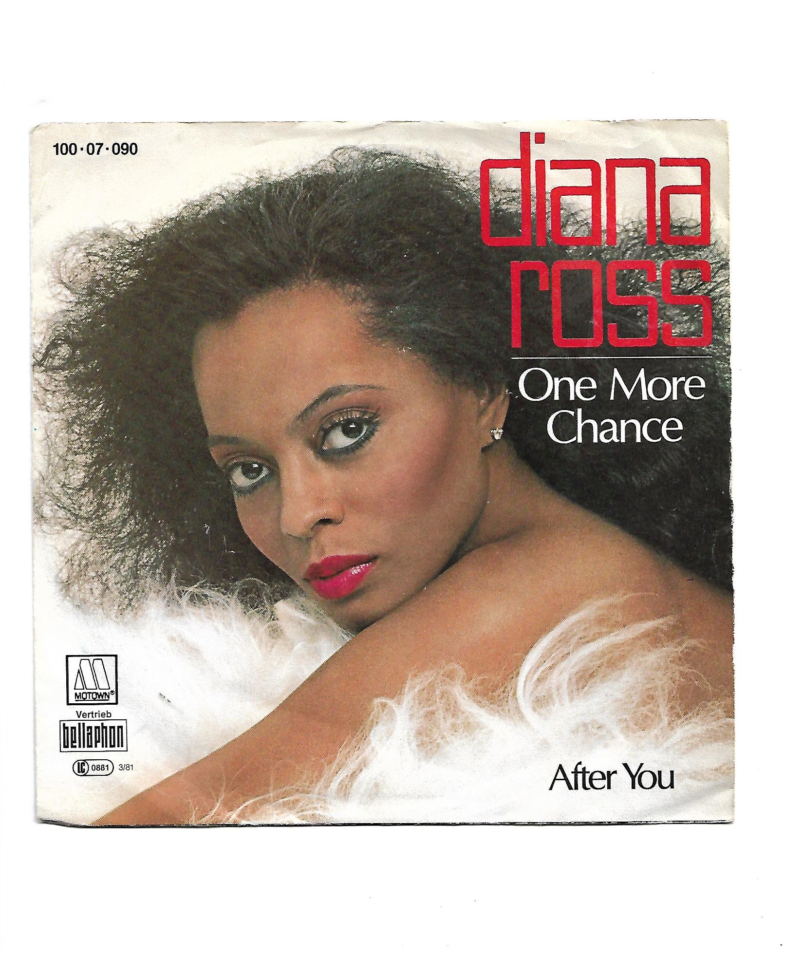 Flohmarkt Vinyl Single Diana Ross One more chance Motown 1981