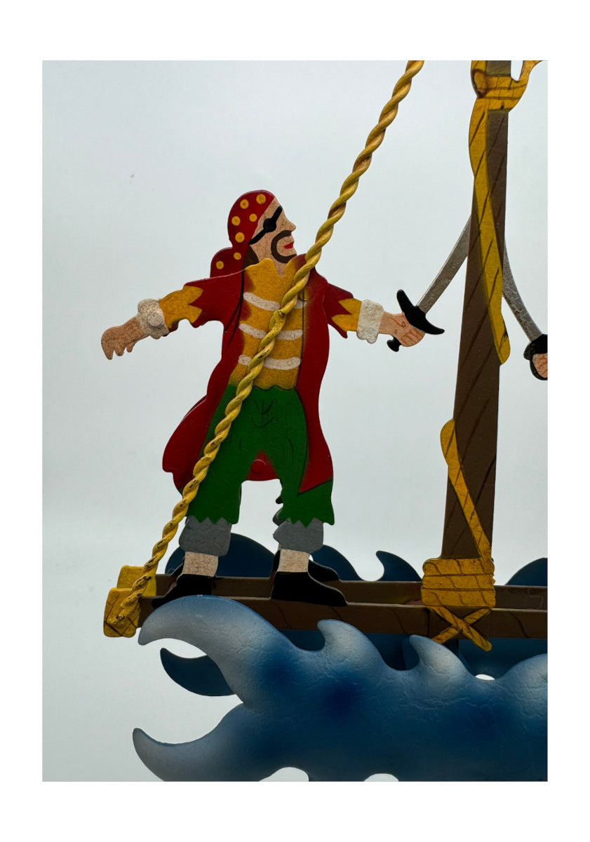 Figur - Pendelfigur aus Blech - Der Kampf der Piraten