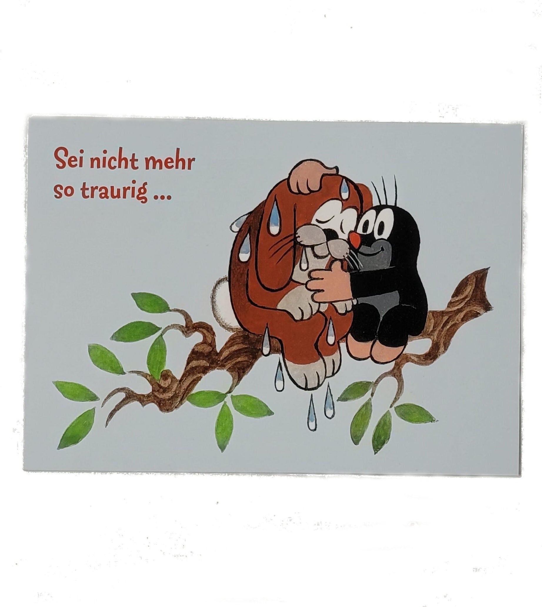 Postkarte A6 Der kleine Maulwurf Sei nicht traurig!