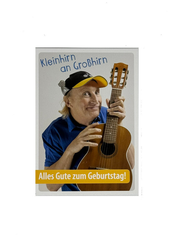„Postkarte A6 ‚OTTO – Kleinhirn an Großhirn – Alles Gute zum Geburtstag‘; stabiles Papier, satte Farben, gute Druckqualität, Format 10,5 × 14,8 cm, EAN 4017272206814, Hersteller Anderskartig – Modern Times GmbH“  