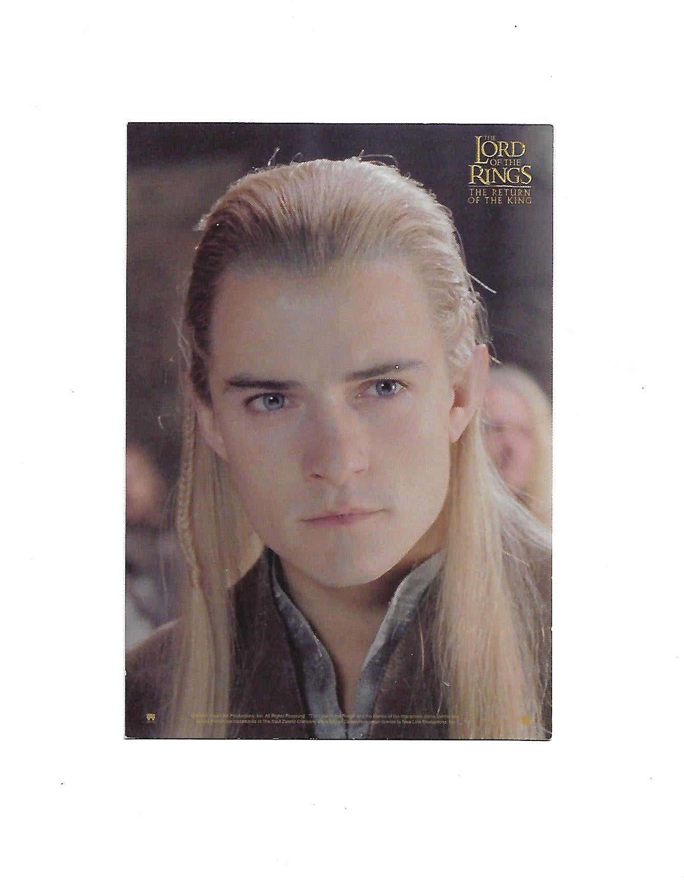 „Postkarte A6 ‚Orlando Bloom als Legolas – Herr der Ringe‘; stabiles Papier, satte Farben, gute Druckqualität, Format 10,5 × 14,8 cm, EAN 3424490046084“