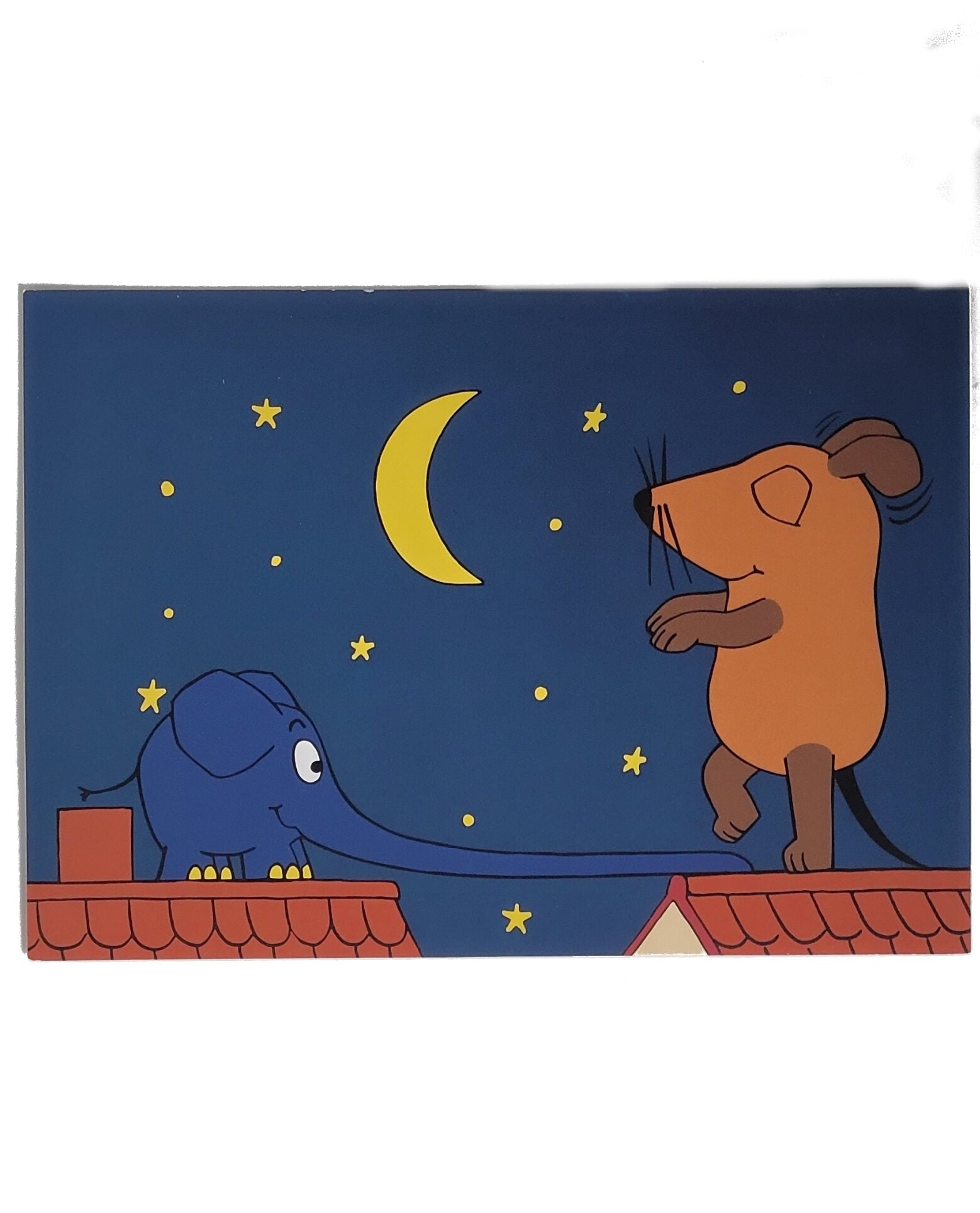 „Postkarte A6 mit Motiv ‚Die Maus – Schlafwandeln‘; farbig gedruckt auf stabilem Papier, hochwertige Qualität“ 