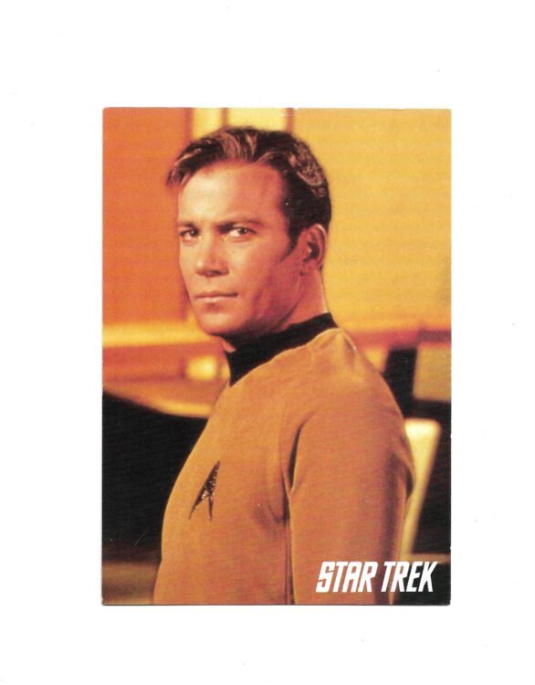 „Postkarte A6 ‚Star Trek – Captain Kirk und Spock in Rom‘; guter Zustand, 9,5 × 14,5 cm, Ecken leicht bestoßen, stabile Druckqualität, satte Farben, ohne EAN, M + V Marketing Verlags GmbH, Wuppertal, 1994.“ 