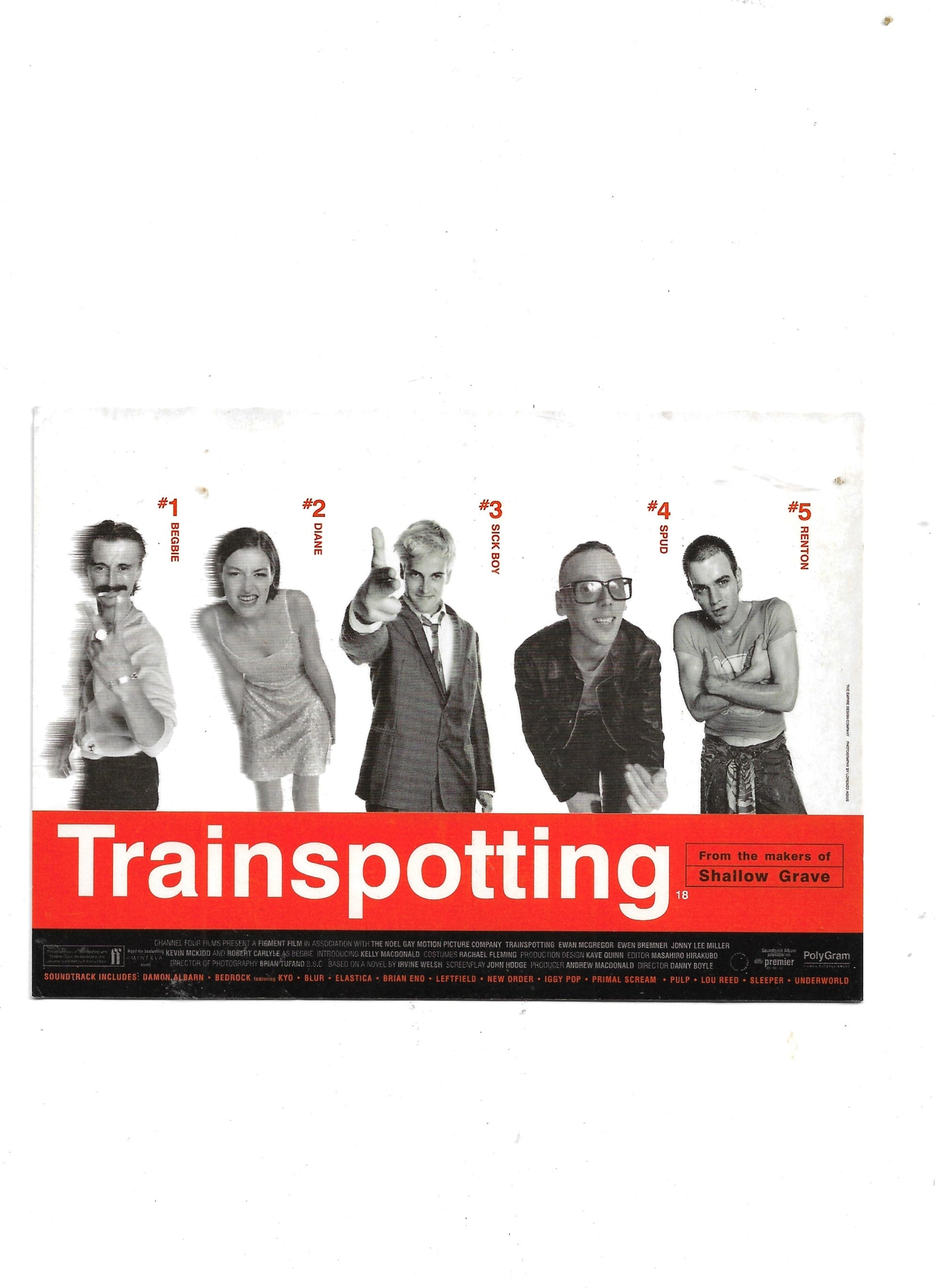 Postkarte A6 Trainspotting