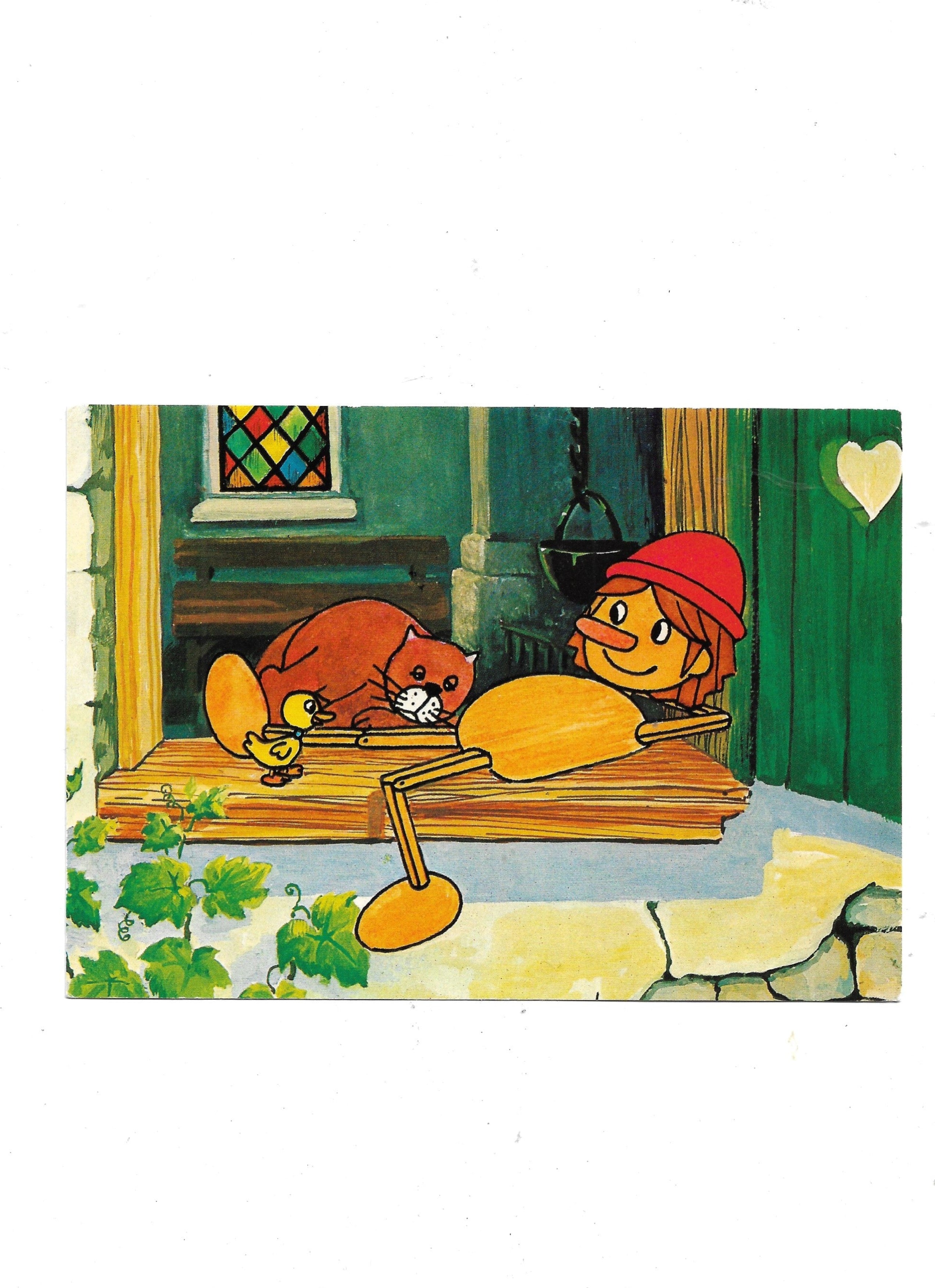 postkarte Pinocchio gemütlich - apollo-film 1977