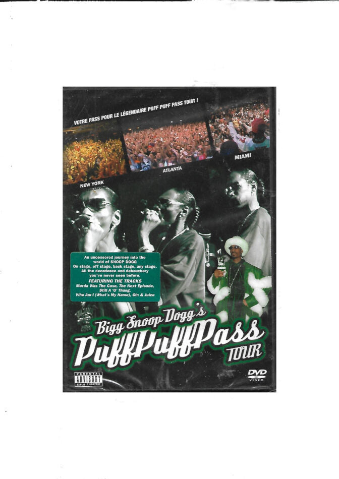 „DVD Bigg Snoop Dogg Puff Puff Pass Tour – Live Hip-Hop 2004, EAN 3298494260506, Eagle Vision, FSK 16“