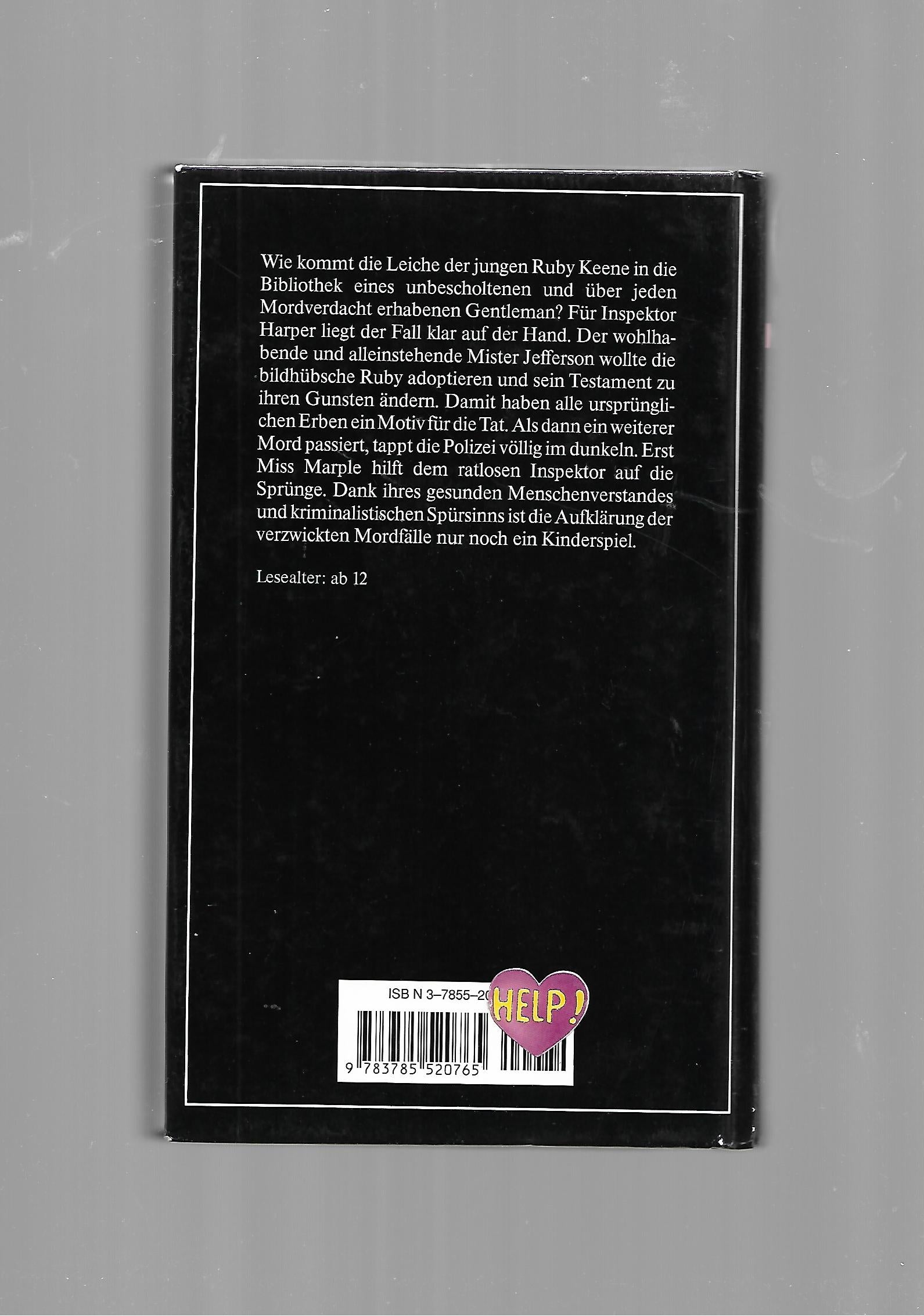 Kriminalroman Agatha Christie Miss Marple Das Rätsel der Tänzerin mit  Illustrationen von Charlotte Panowsky Loewe 1990
