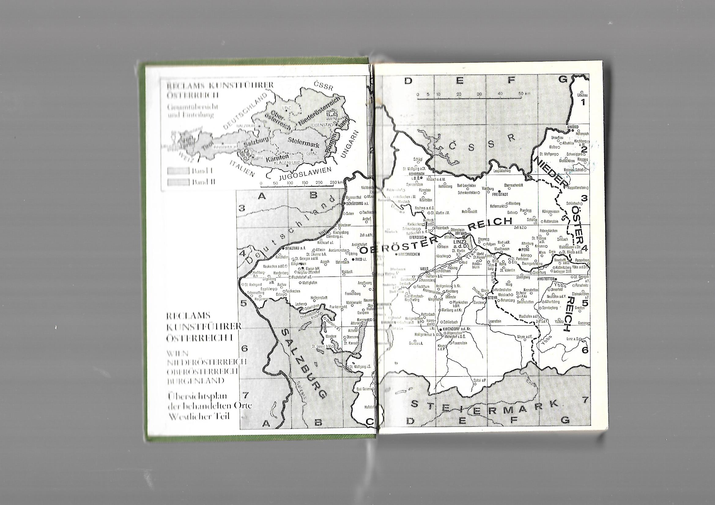 Kulturgeschichte Karl Oettinger Hrsg.Reclam's Kunstführer Österreich Nieder- und Oberösterreich Burgenland Reclam 1968
