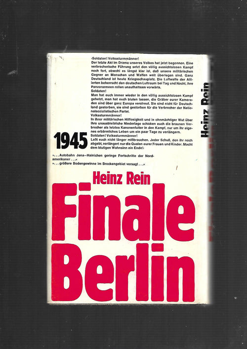 Berlin Heinz Rein - Finale Berlin - Verlag Büchergilde Gutenberg  1981