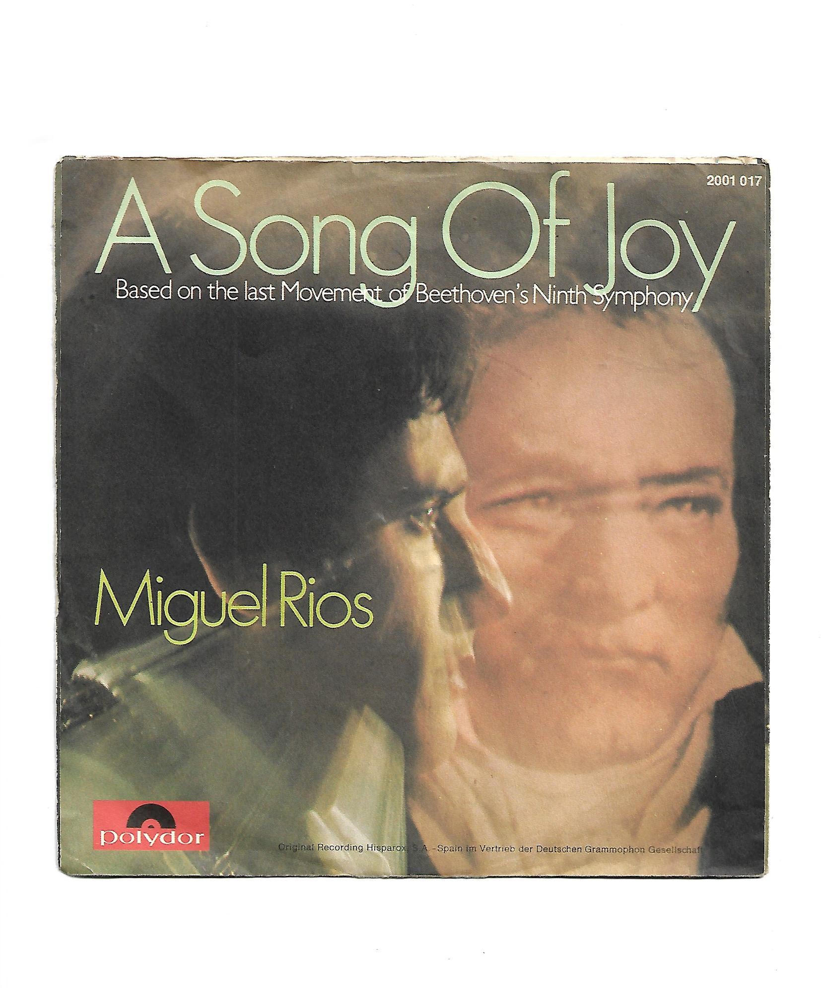 Flohmarkt Vinyl Single Miguel Rios A Song of Joy Polydor 1970