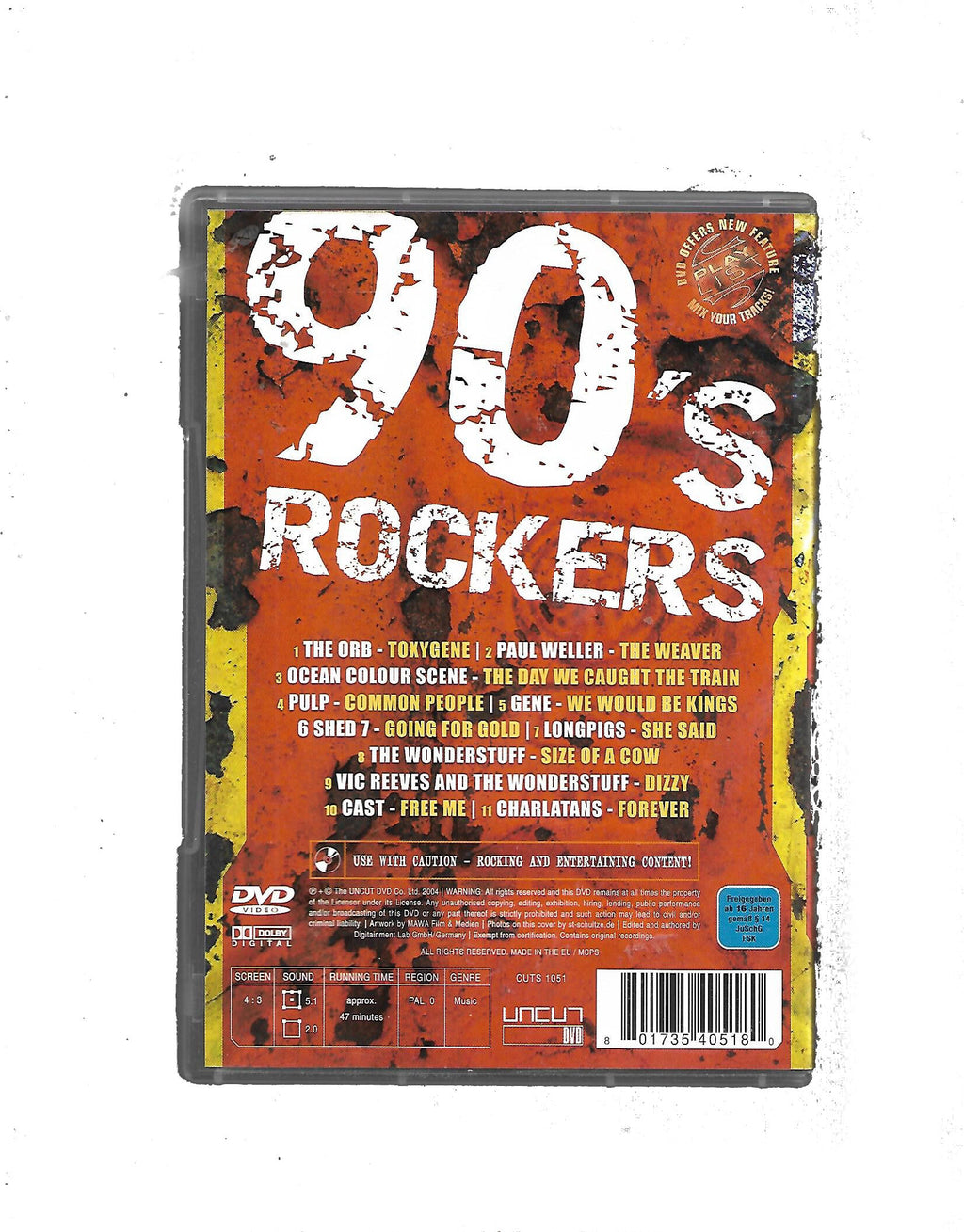 DVD 90's Rockers Paul Weller Pulp Common People u.a. aus 2004