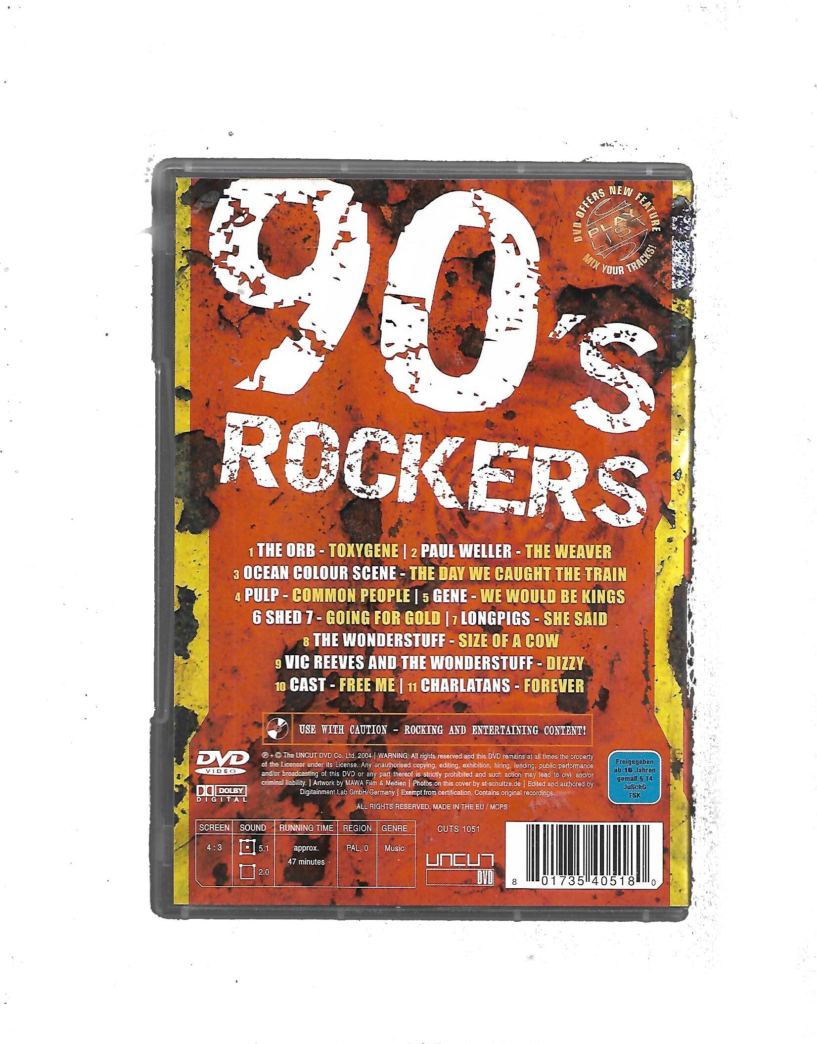 DVD 90's Rockers Paul Weller Pulp Common People u.a. aus 2004