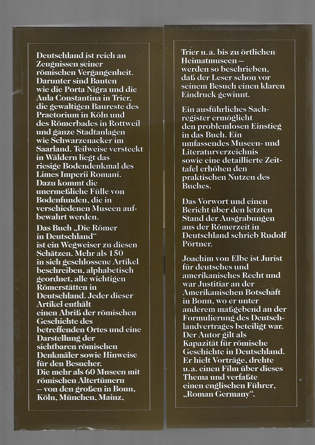 Kulturgeschichte Die Römer in Deutschland Ausgrabungen, Fundstätten, Museen BechterMünz Verlag 1989