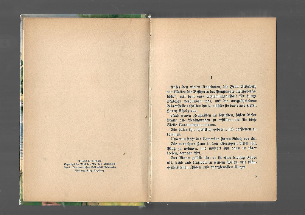 Belletristik Wolfgang Marken Du schöne Rosmarie Meister Verlag Rosenheim 50er Jahre Leihbuch