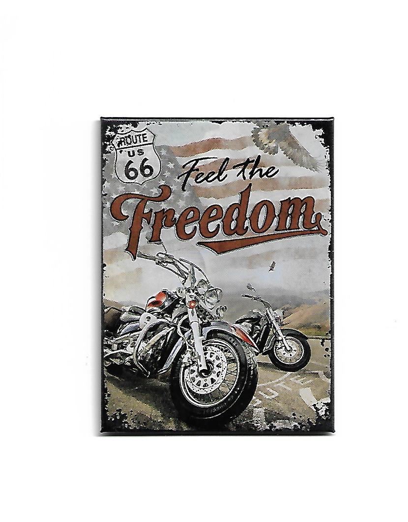 Magnet "Route US 66 - Freedom" (Nostalgic Art)