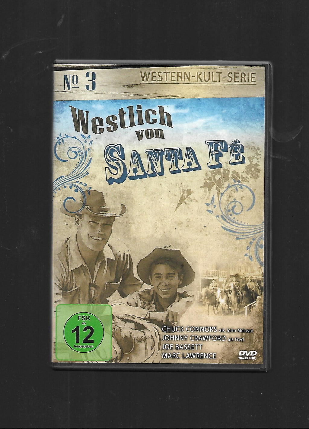 DVD Westlich von Santa Fé mit Chuck Connors Nr 3 -gebraucht- guter Zustand