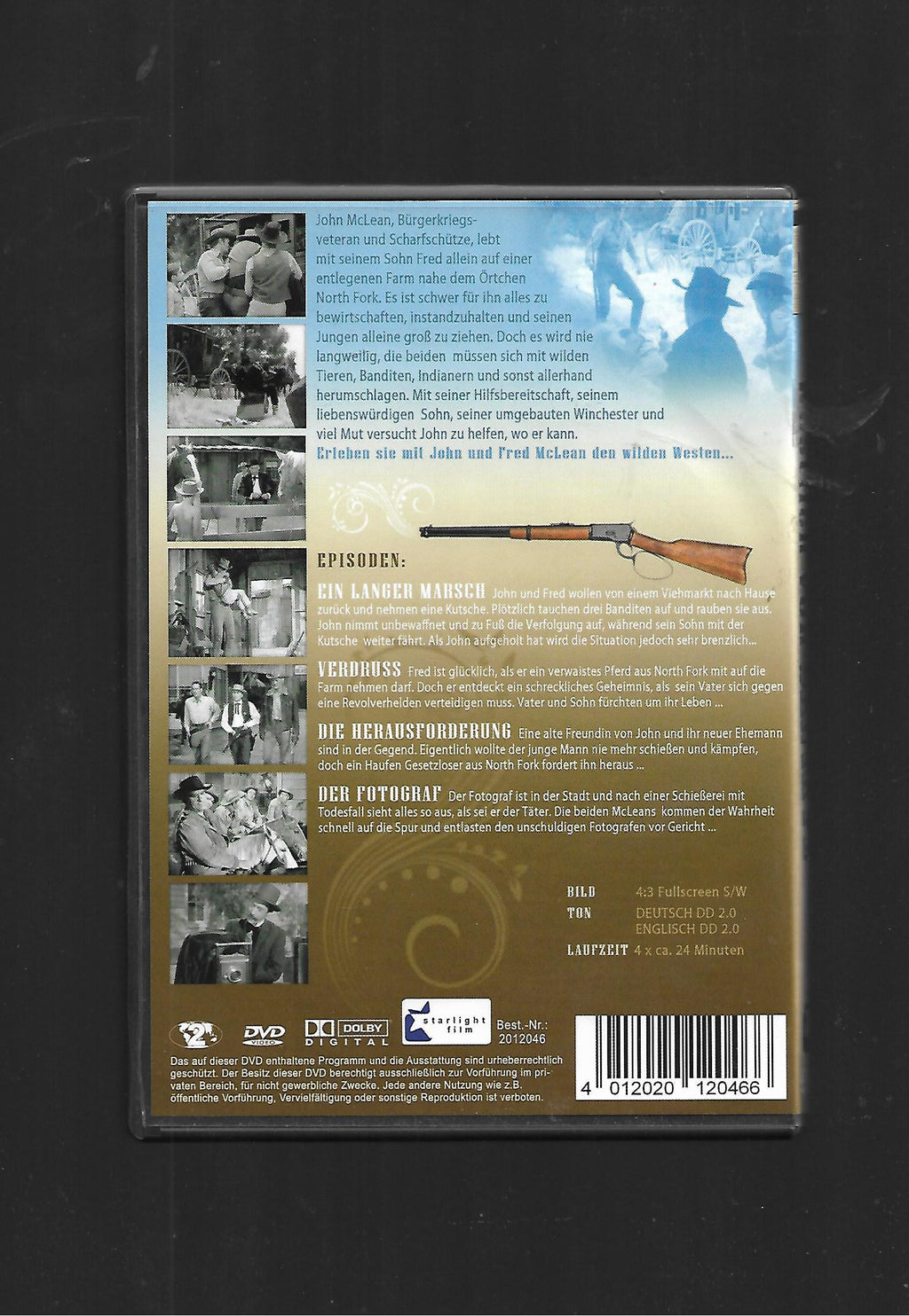 DVD Westlich von Santa Fé mit Chuck Connors Nr 3 -gebraucht- guter Zustand