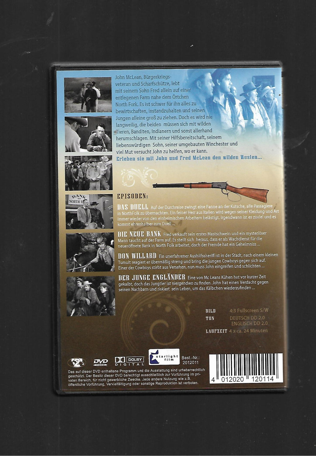 DVD Westlich von Santa Fé mit Chuck Connors Nr 2 -gebraucht- guter Zustand-