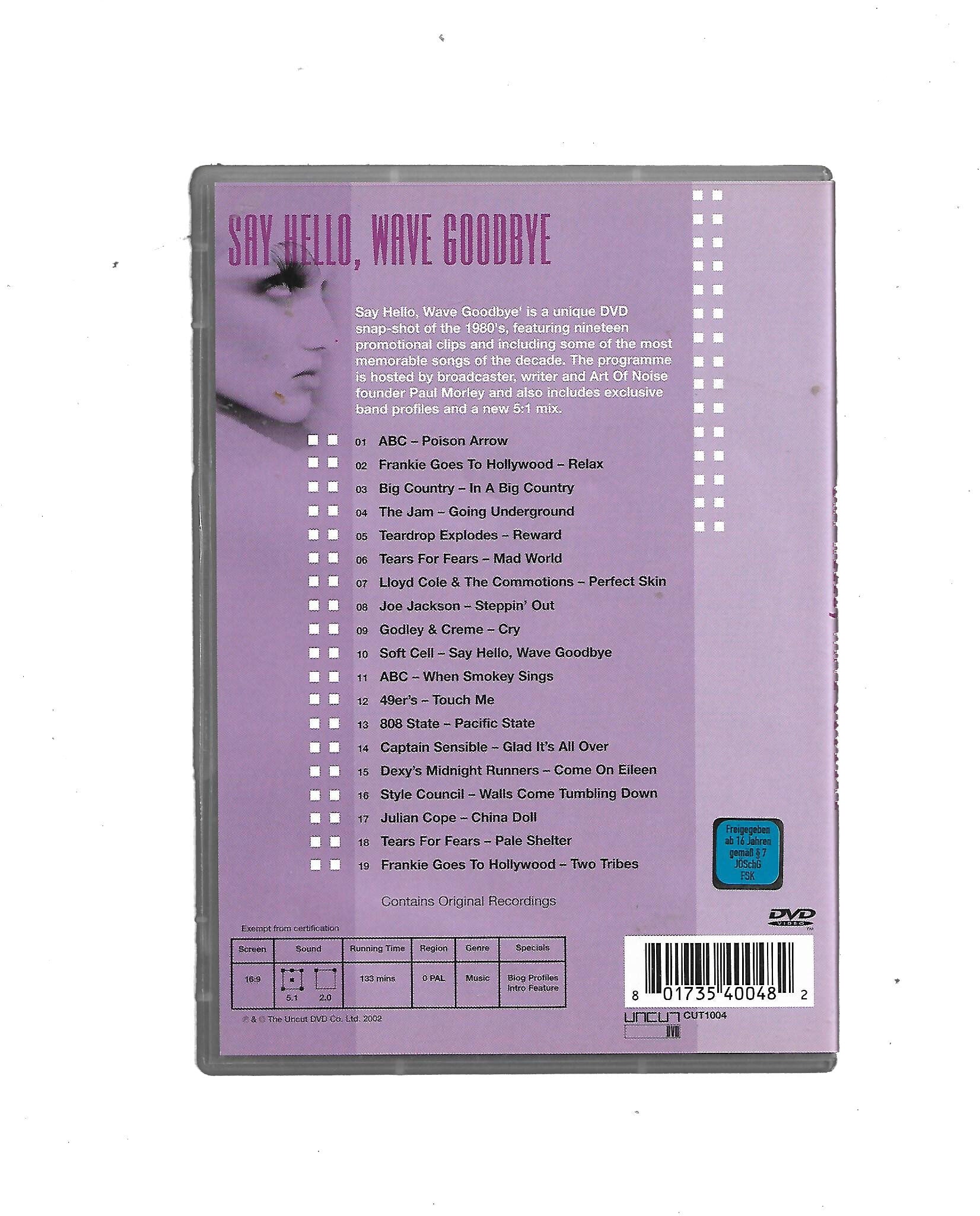 DVD Say Hello, Wave Goodbye